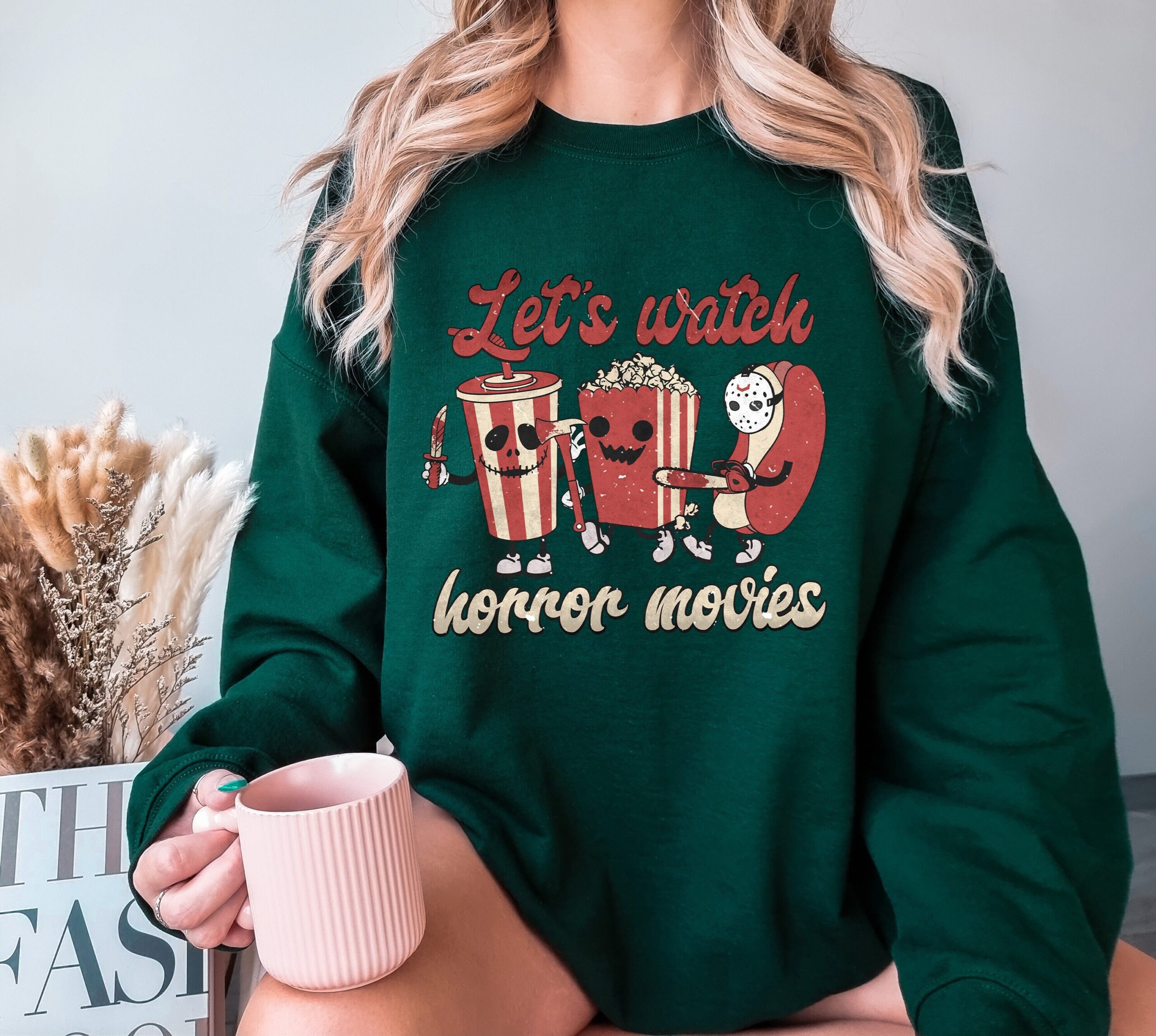 Let's Watch Horror Movies Horror Scary Movie Halloween Shirt image 0