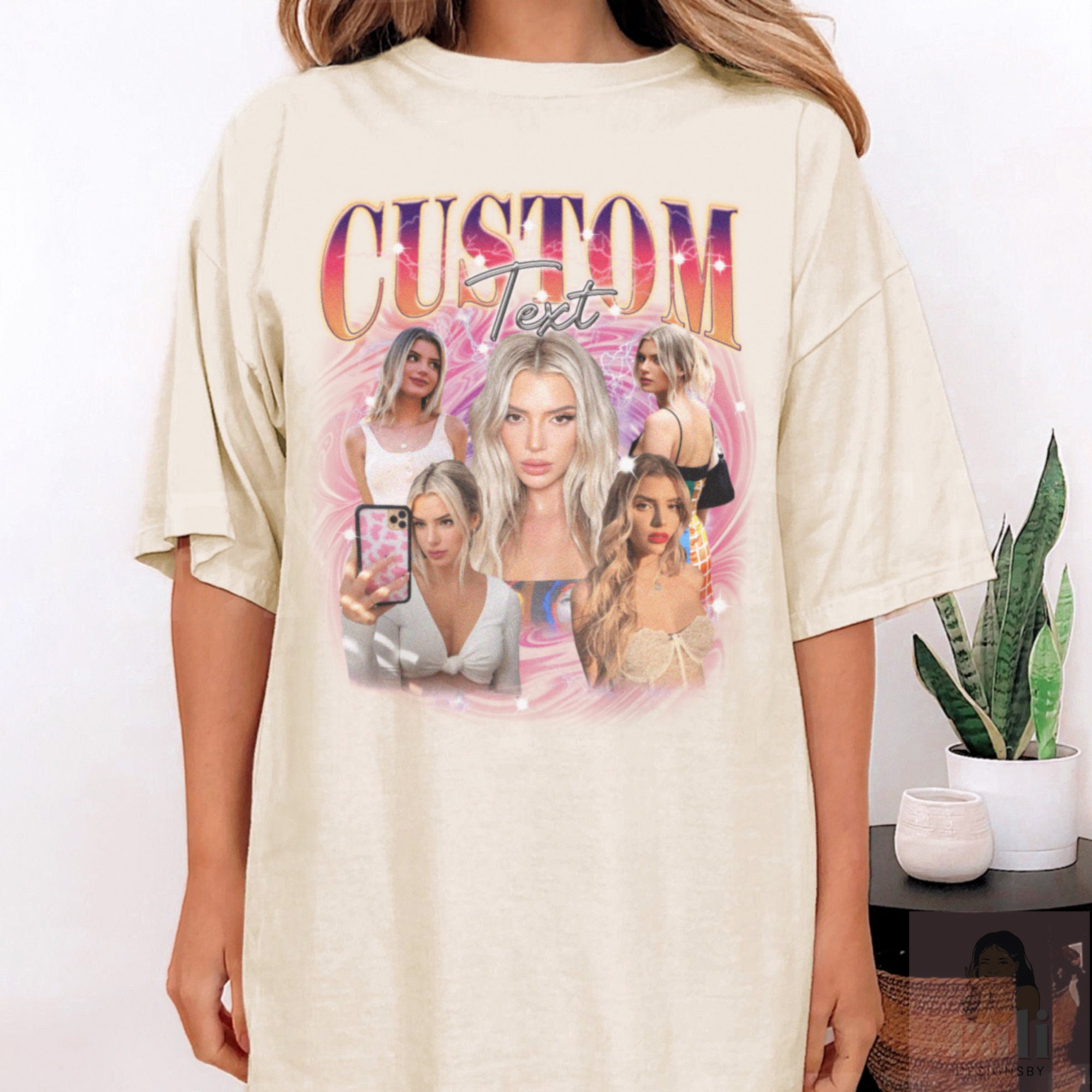 Custom Bootleg Rap Retro Your Photo Insert Design Vintage Graphic 90s Shirt image 3