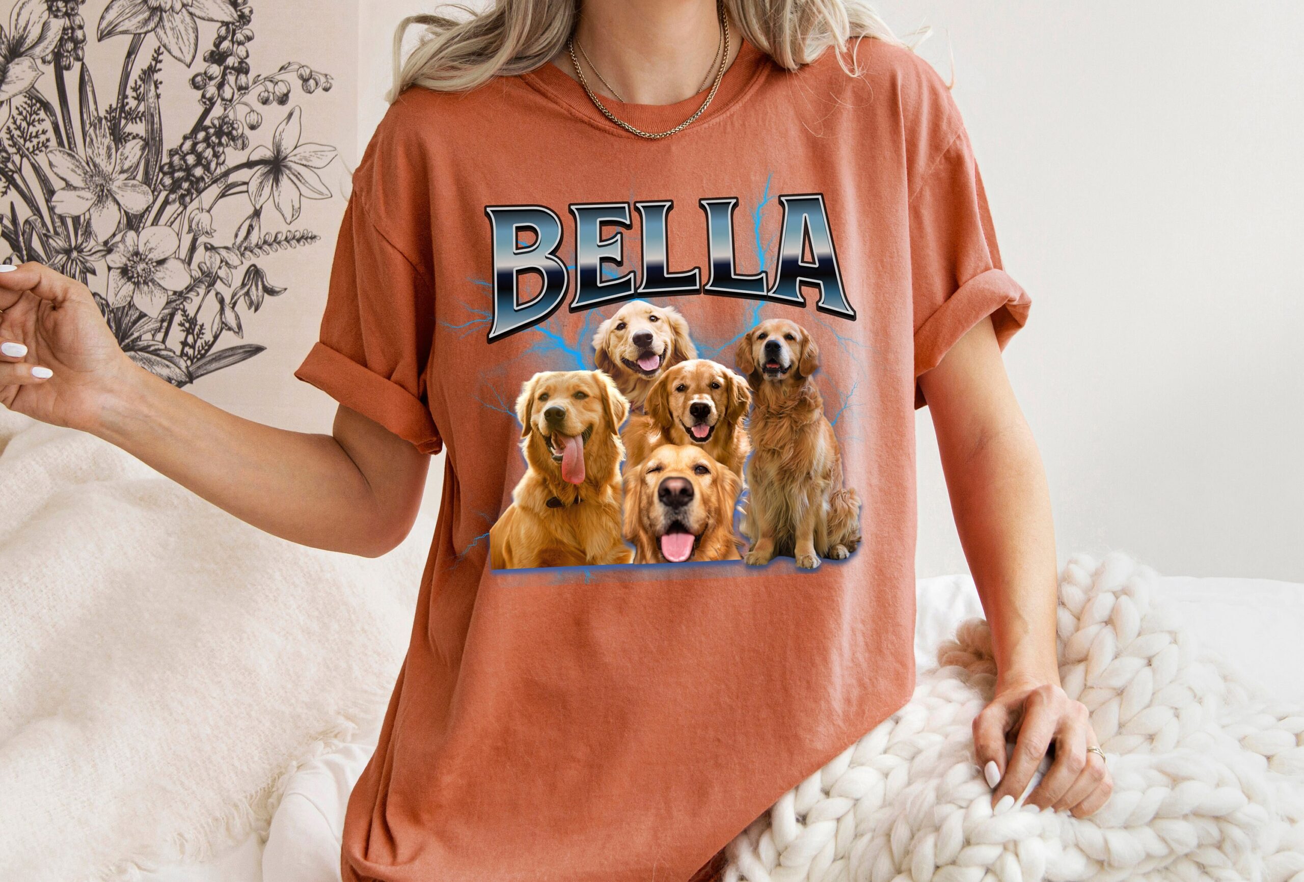 Comfort Colors Bootleg Dog Custom Personalized Mom Dad Lover Shirt image 4