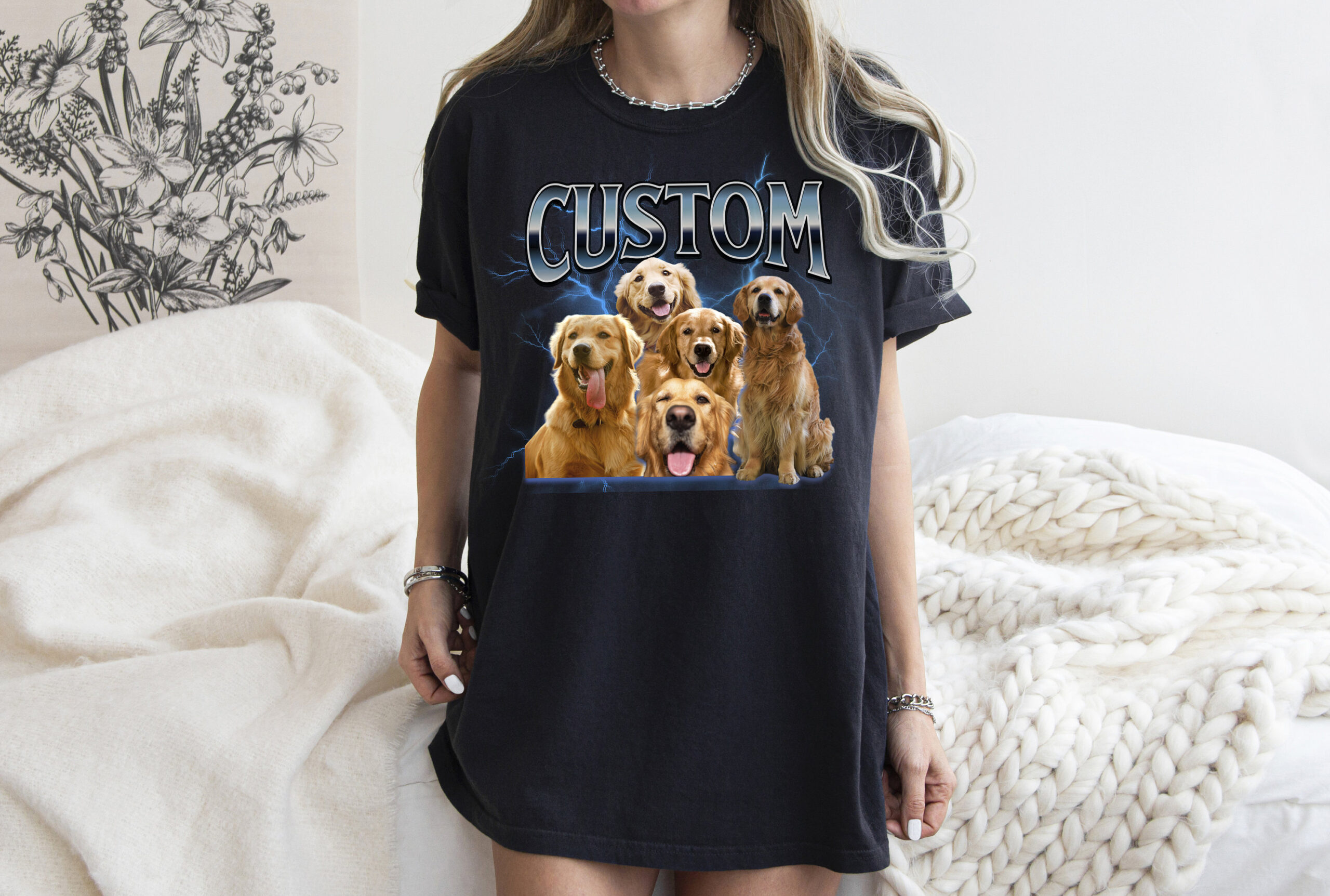 Comfort Colors Bootleg Dog Custom Personalized Mom Dad Lover Shirt image 1