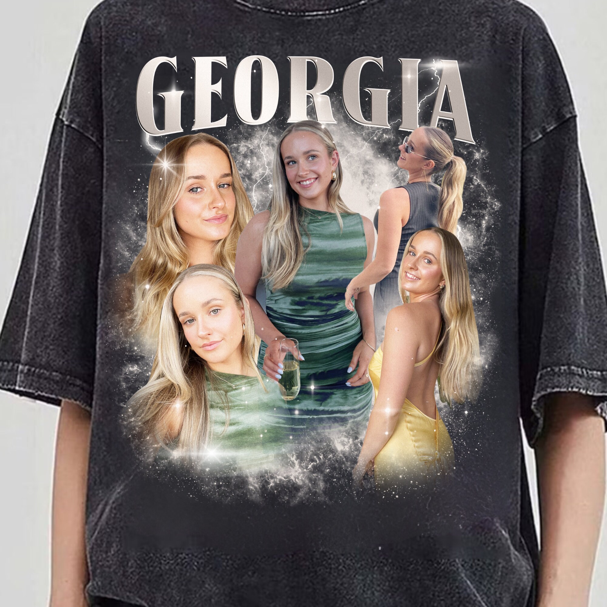 Custom 90s Vintage Bootleg Shirt Photo Face Tee Custom Girlfriend Shirt image 2