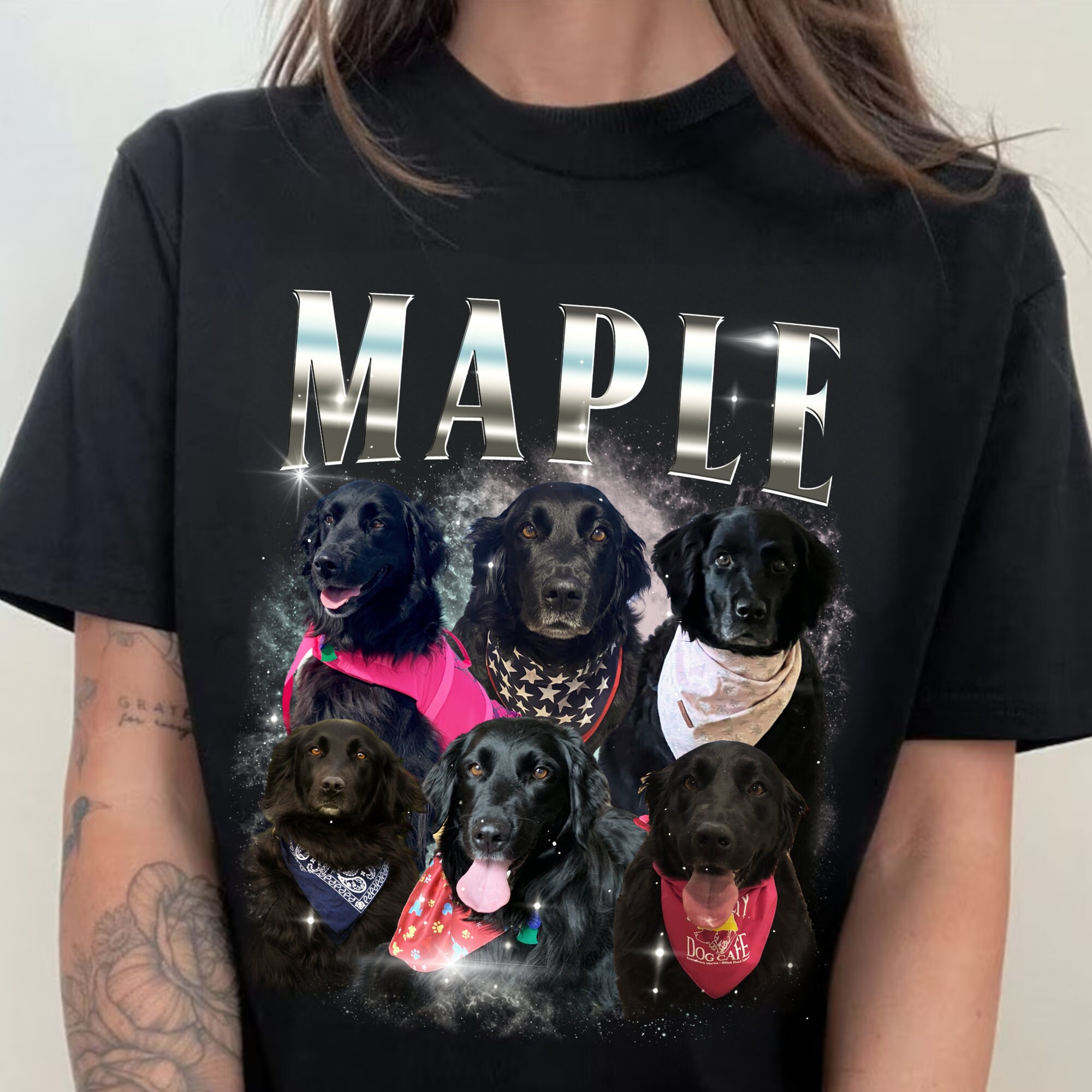 Custom 90s Vintage Bootleg Shirt Face Photo Pet Girlfriend Tee image 3