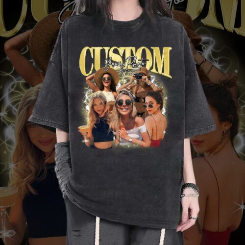 Custom 90s Bootleg Rap Tee Vintage Girlfriend Photo Comfort Shirt image 0