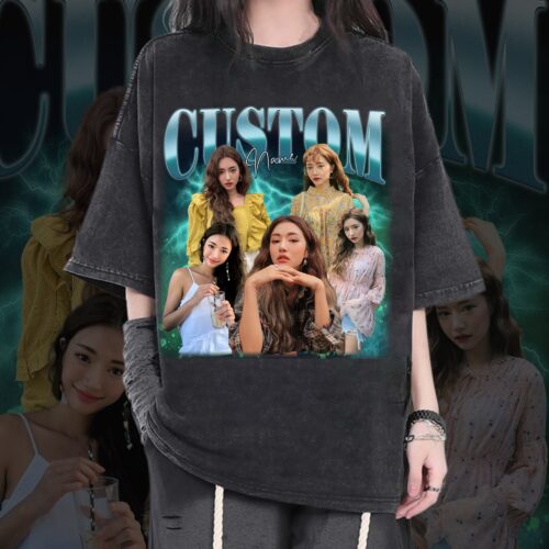 Custom Bootleg Rap Tee 90s Vintage Face & Photo Shirt Your Designs image 0