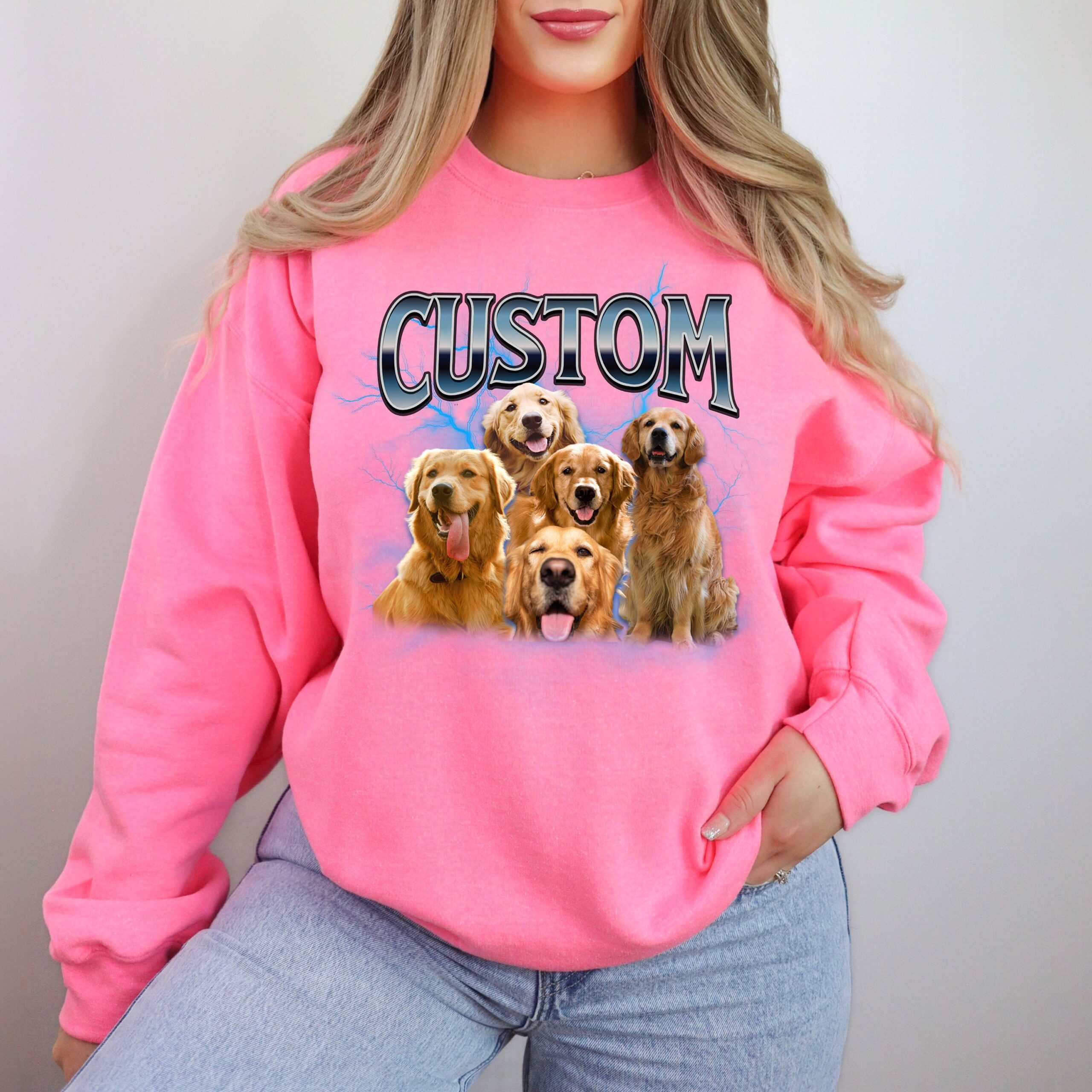 Custom Bootleg Dog Mom Lover Cat 90s Vintage Pet Shirt image 2