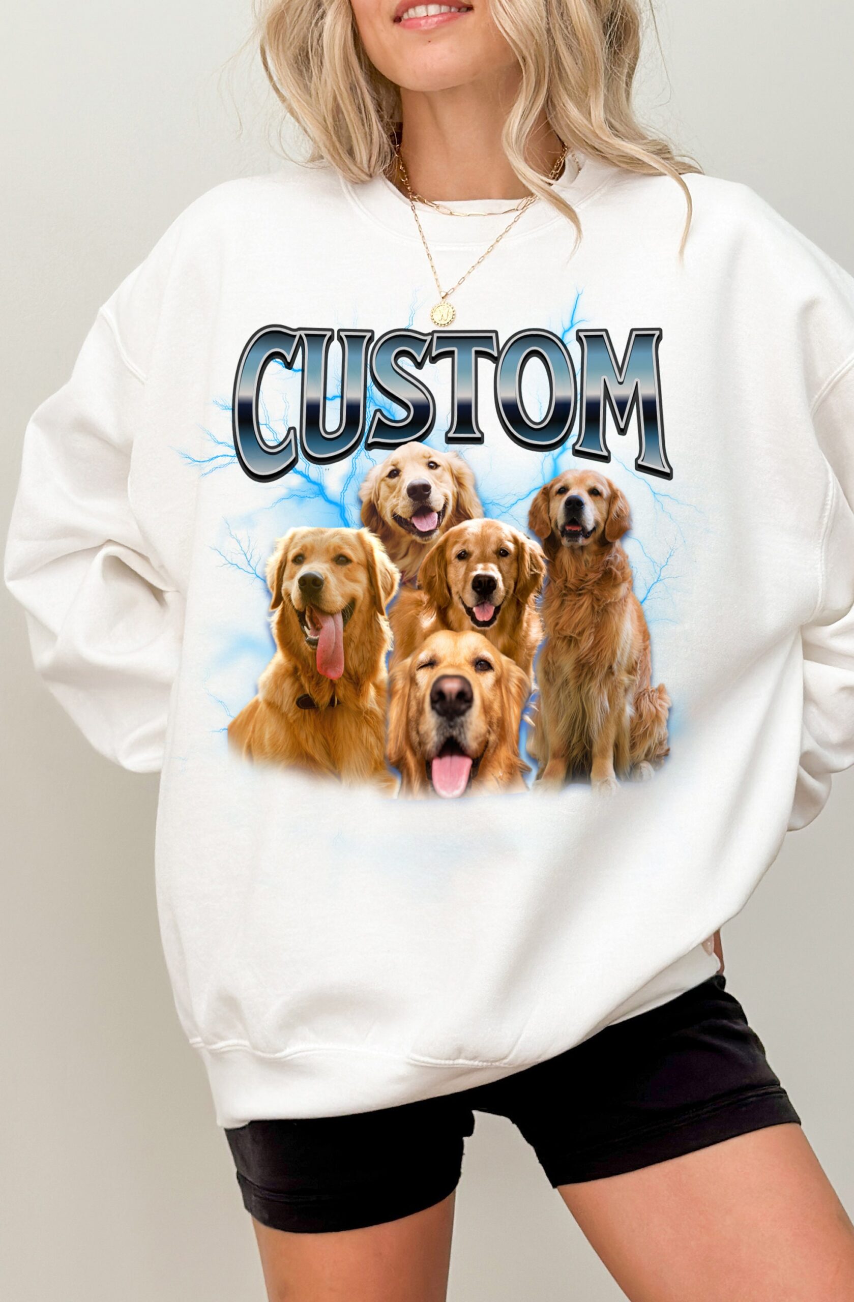 Custom Bootleg Dog Mom Lover Cat 90s Vintage Pet Shirt image 3