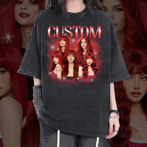 Custom Rap Comfort Shirt | Personalized Photo Gift | Vintage Bootleg Tee image 0