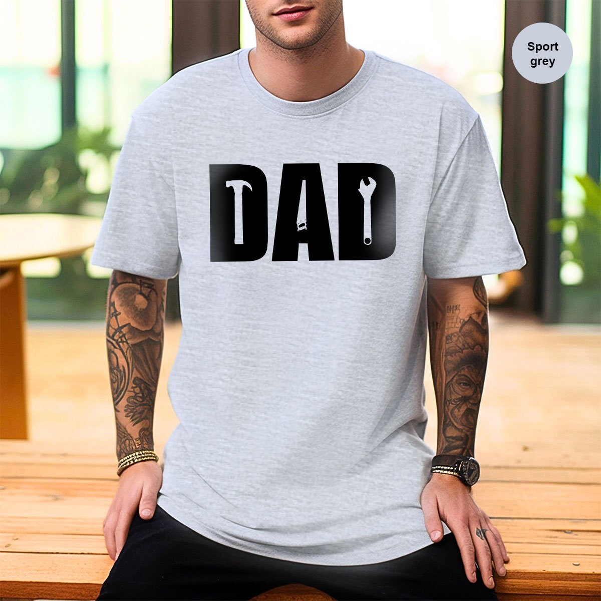 Handyman Repairman Daddy Birthday Gift Best Dad Ever Fathers Day Shirt image 3