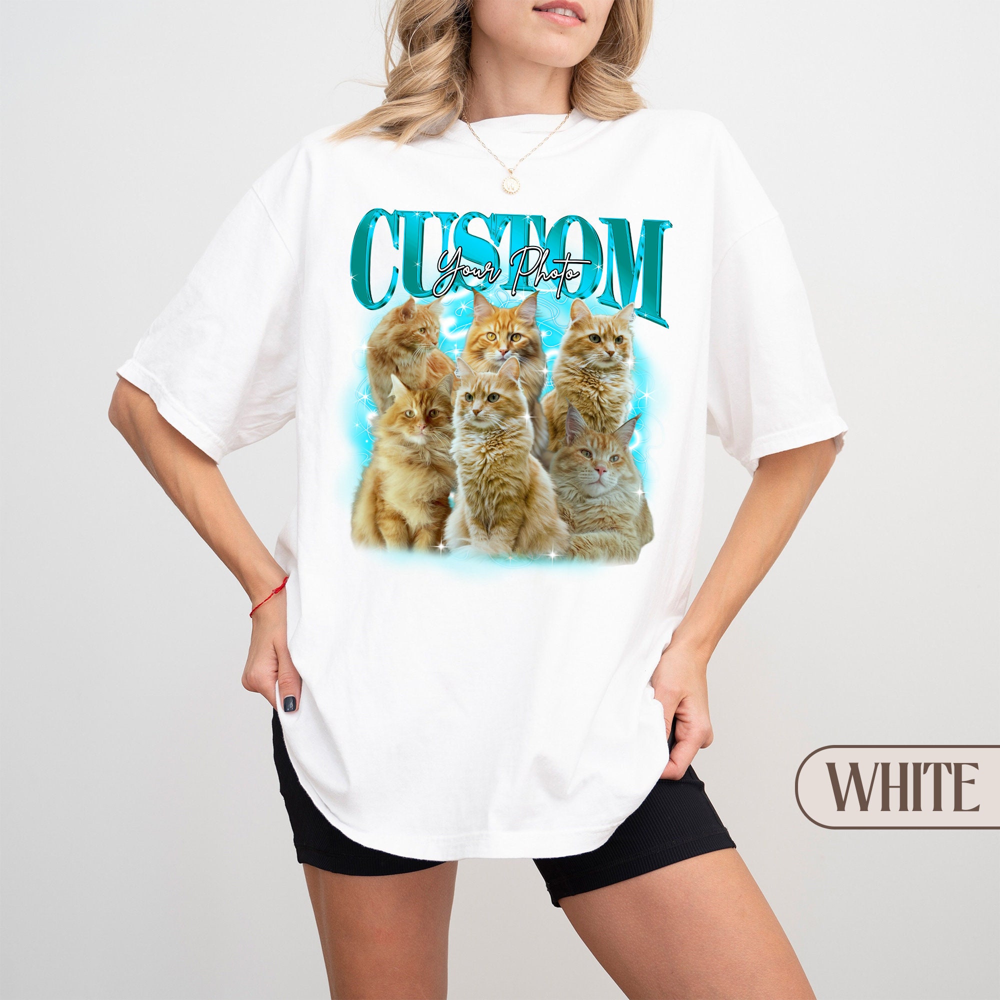 Custom Vintage Pet Shirt Cat Graphic Tee Dog Bootleg 90s Gift Pet Lover image 3