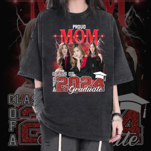 Custom Graduation Shirt | Bootleg Photo | Senior 2024 | Family T-Shirts image 0