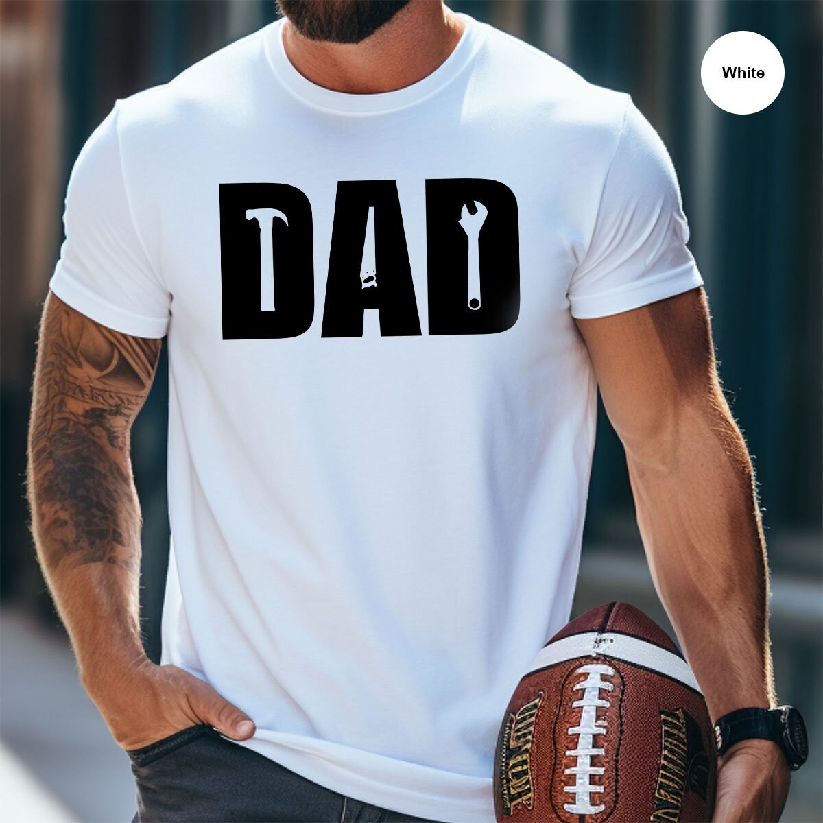 Handyman Repairman Daddy Birthday Gift Best Dad Ever Fathers Day Shirt image 2