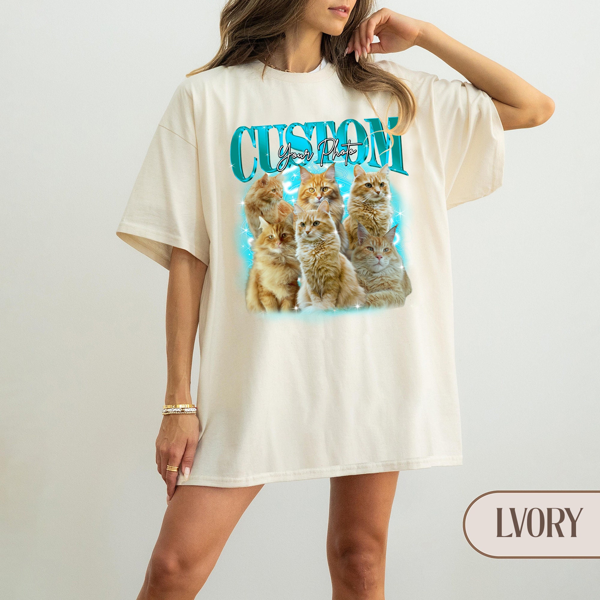 Custom Vintage Pet Shirt Cat Graphic Tee Dog Bootleg 90s Gift Pet Lover image 4