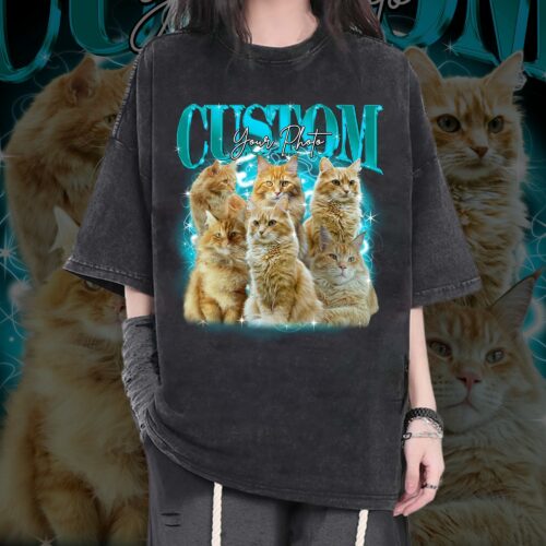 Custom Vintage Pet Shirt Cat Graphic Tee Dog Bootleg 90s Gift Pet Lover image 0