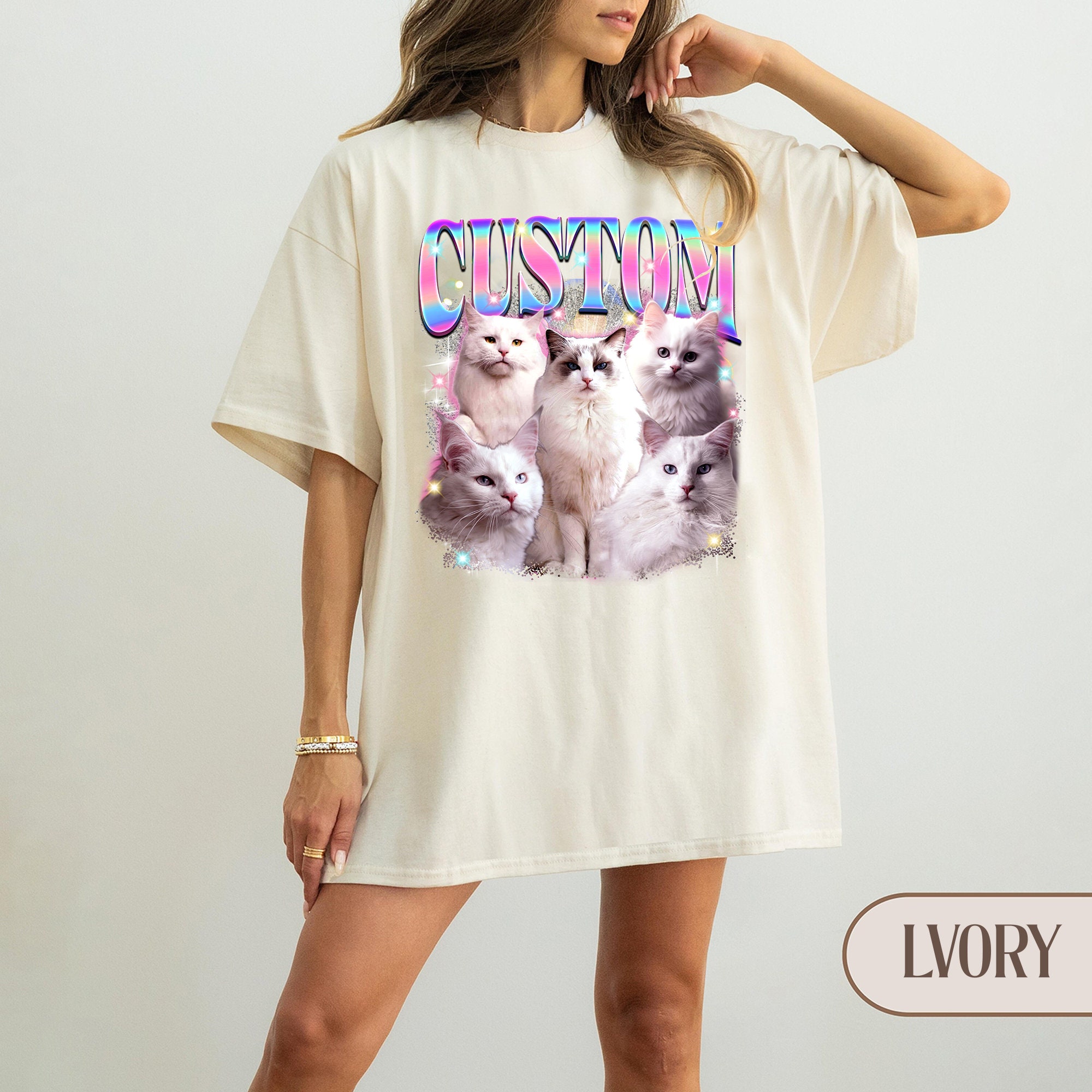 Custom Bootleg Rap Pet Shirt | Vintage 90s | Your Photo & Design image 2