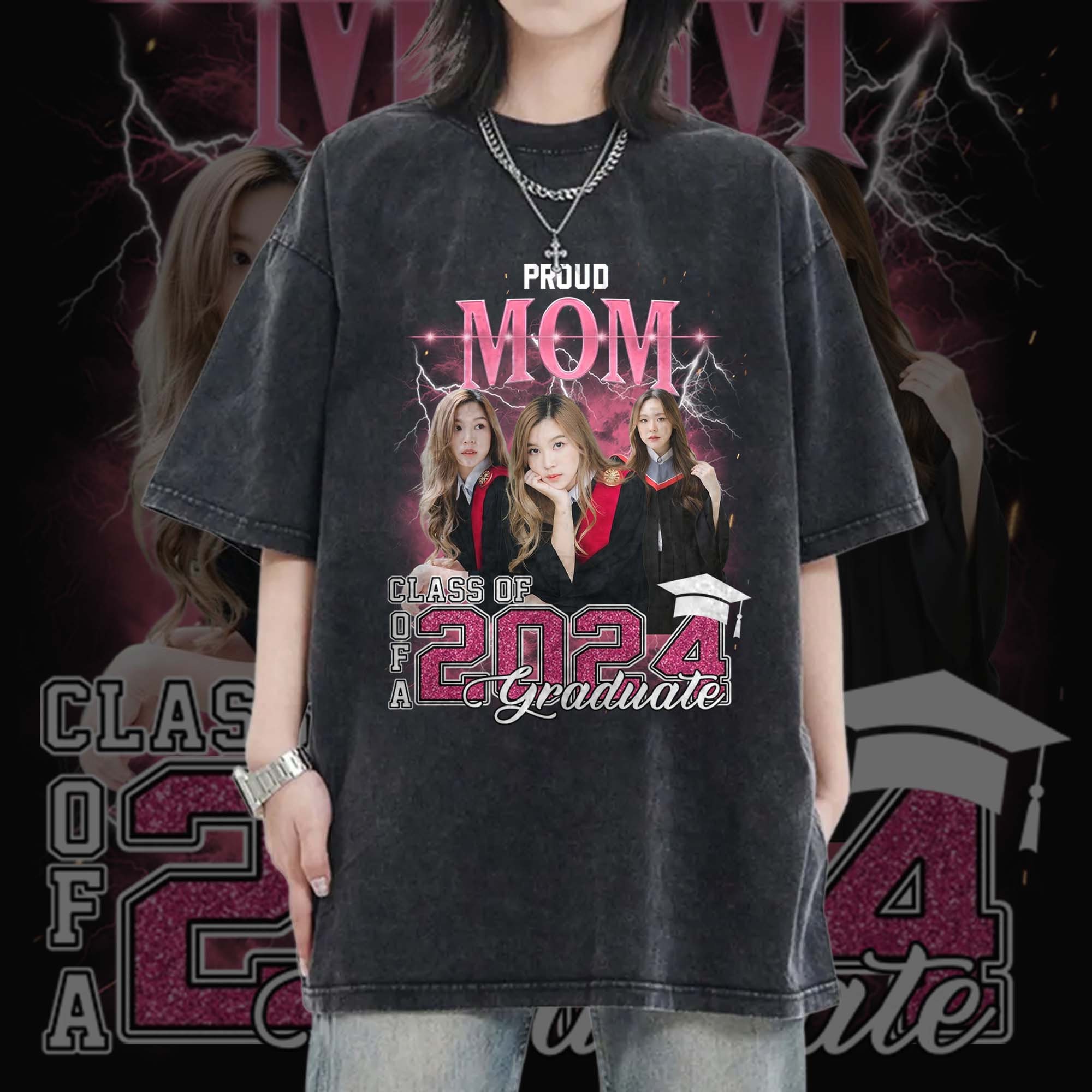 Custom Graduation Shirt | Bootleg Photo | Senior 2024 | Family T-Shirts image 1