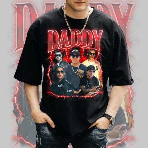 Custom Dad Bootleg Customized Dadddy Photo Best Dad Ever Fathers Day Your 90s Papa Rap Shirt image 0