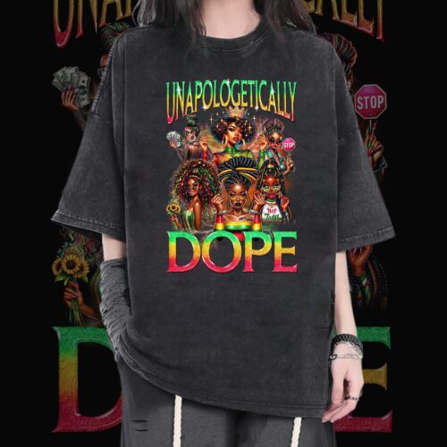 How can I customize the design of the Unapologetically Dope Juneteenth Bootleg Shirt image 0