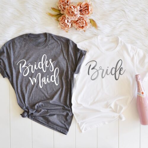 Elegant Bridesmaids Shirts: Perfect for Bridal Parties Bachelorette Shirts image 0