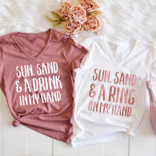 Fun Beach Bachelorette Shirts: Sun Sand & Celebration! image 0