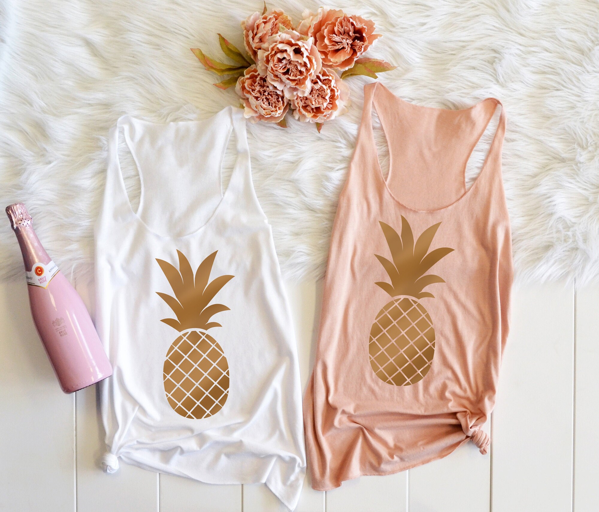 Tropical Vibes: Pineapple Shirts for Beach Bachelorette image 1