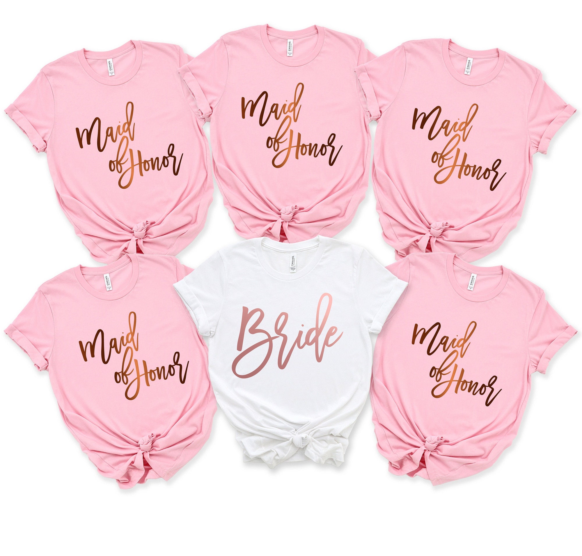 Bride & Bridesmaid Shirts - Honor & Bachelorette Party Tees image 0