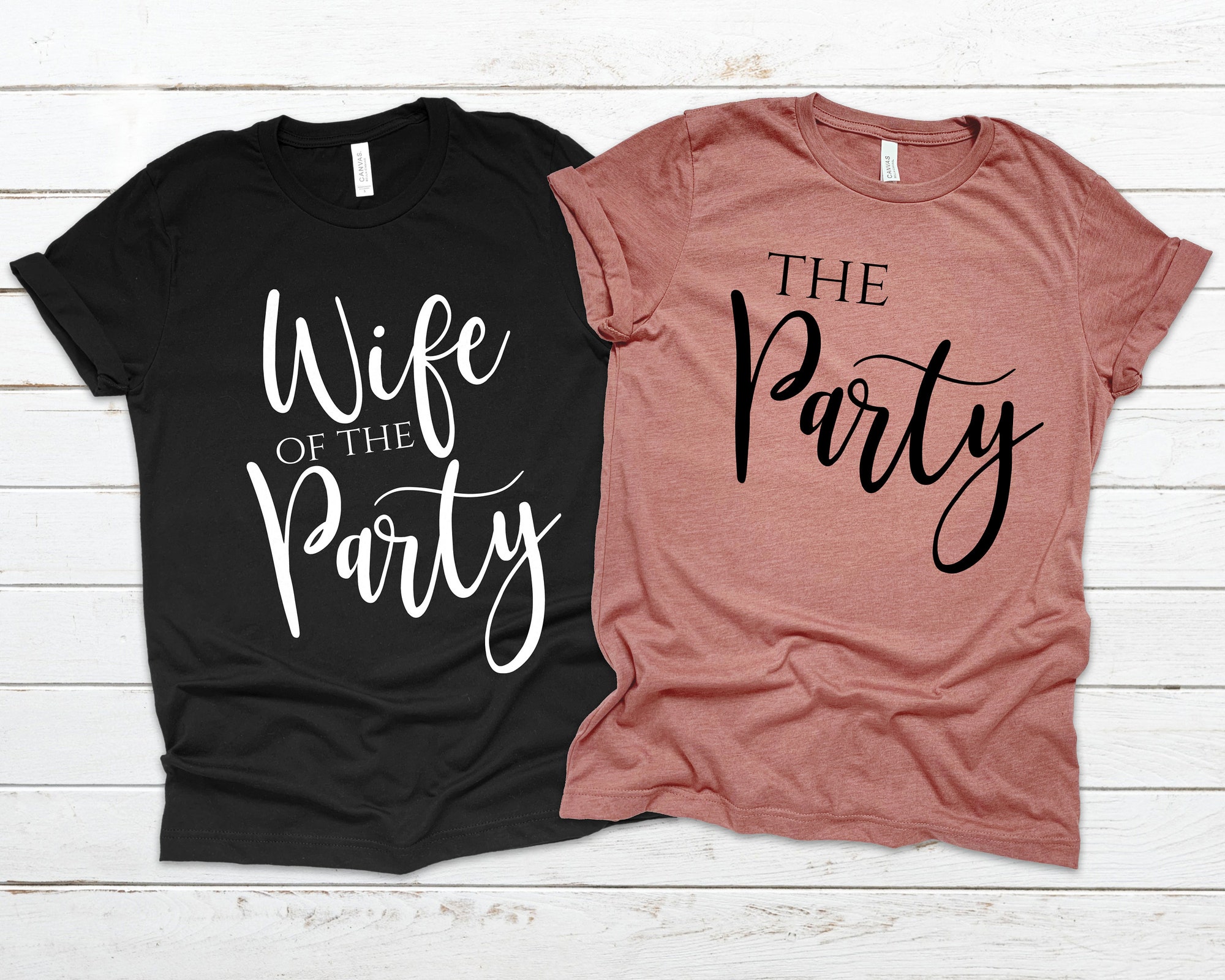 Wife of the Party - Bachelorette & Bridesmaid Shirts image 1