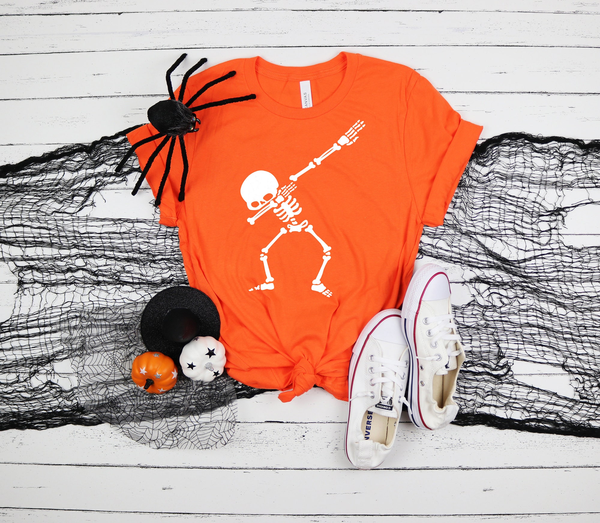 Dubbing Skeleton Shirt: Halloween Family Matching Outfits image 1