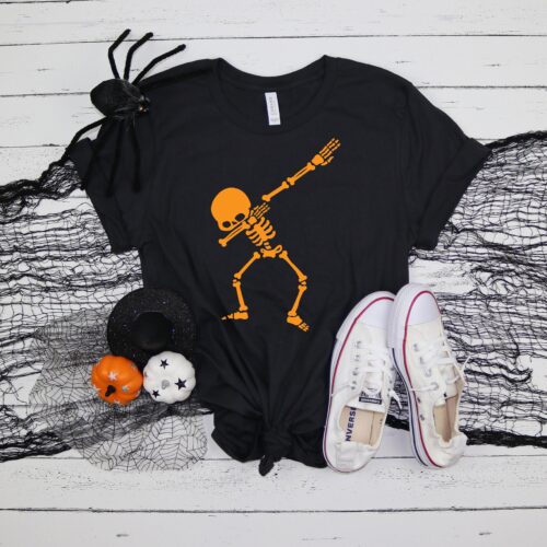 Dubbing Skeleton Shirt: Halloween Family Matching Outfits image 0