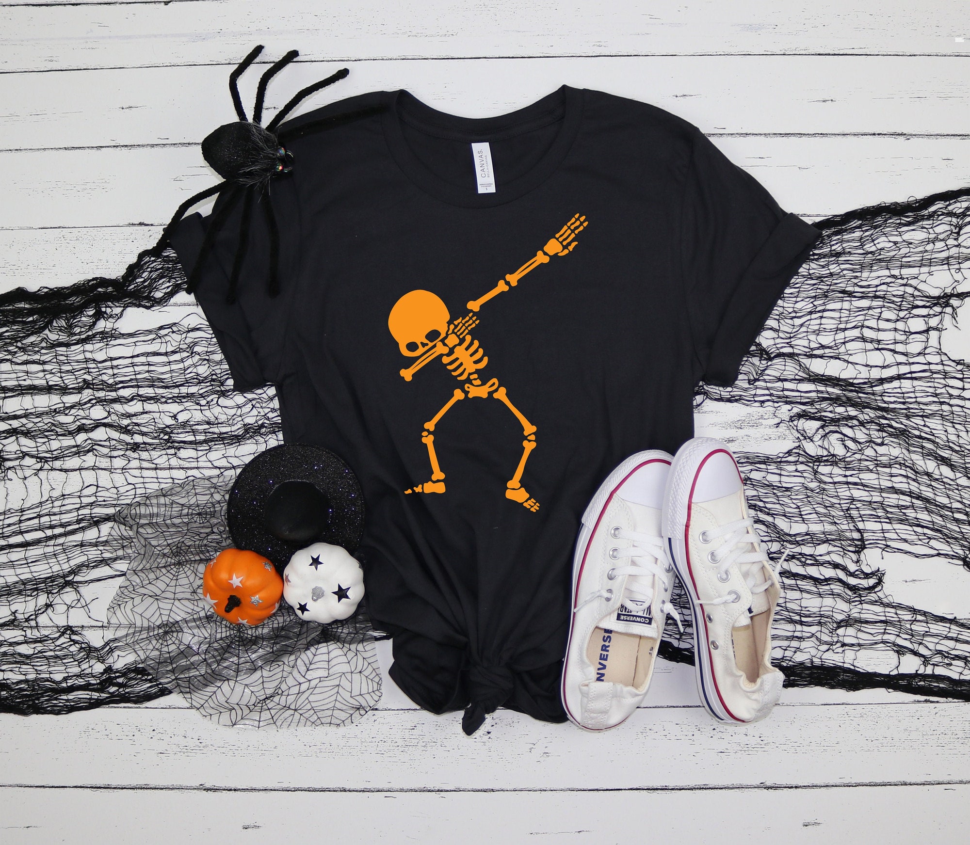Dubbing Skeleton Shirt: Halloween Family Matching Outfits image 0