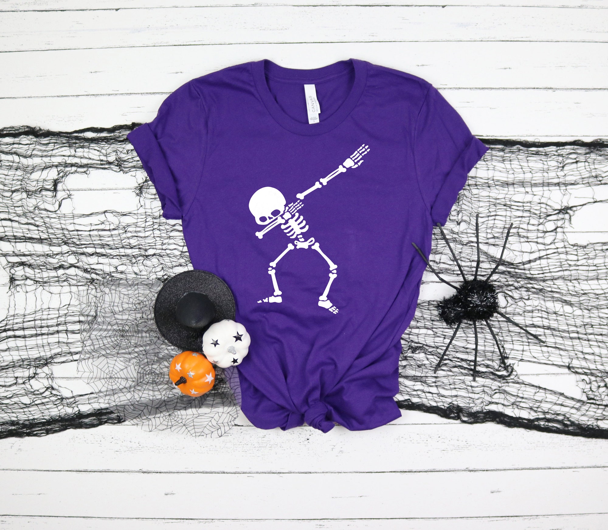 Dubbing Skeleton Shirt: Halloween Family Matching Outfits image 3