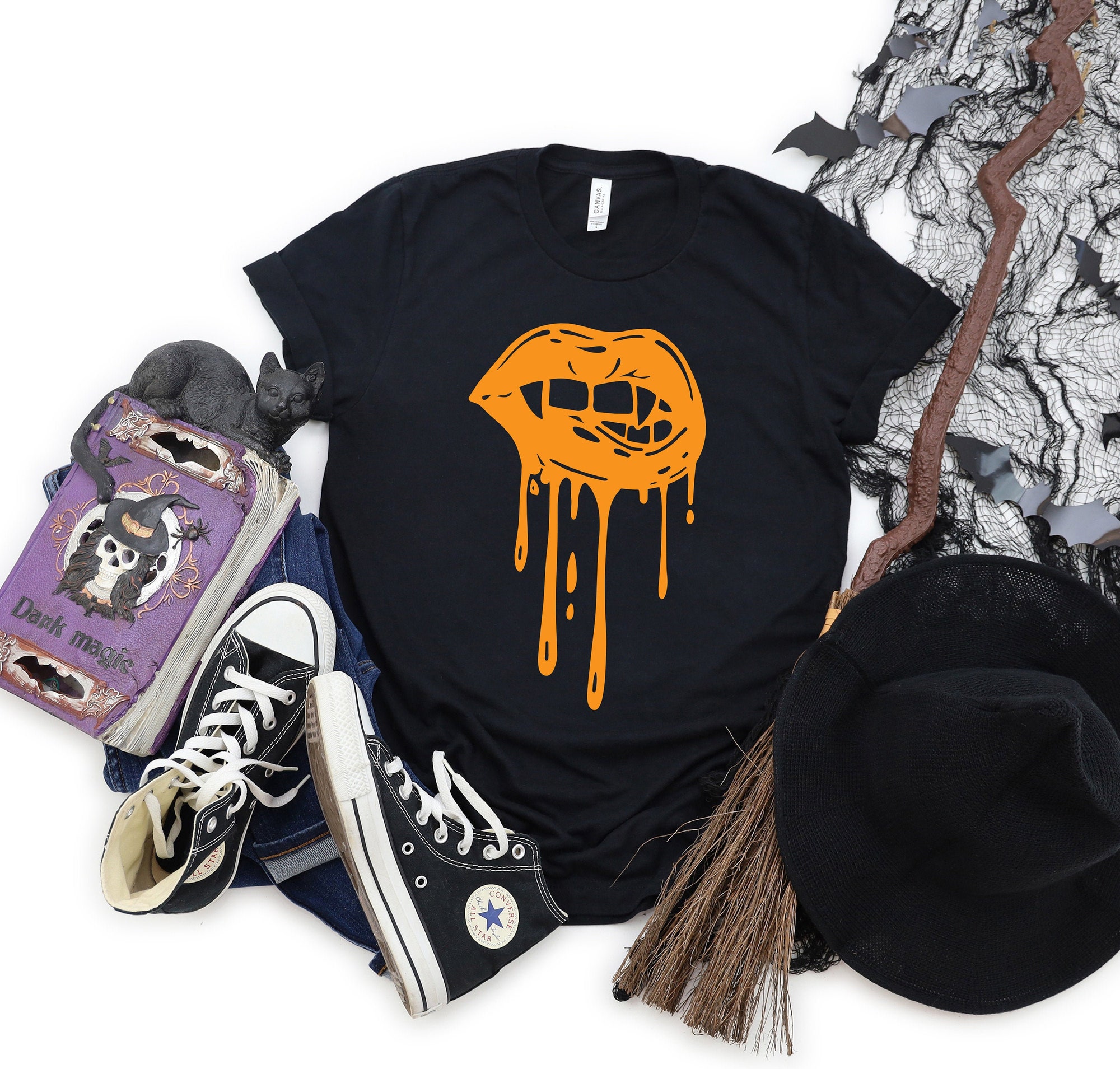 Vampire Lips Shirt: Halloween Party Tee image 0