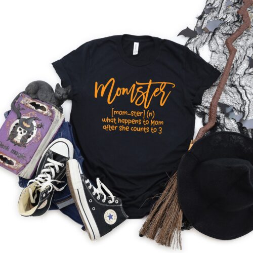 Momster Defined Halloween Shirt Halloween Party T-Shirt image 0