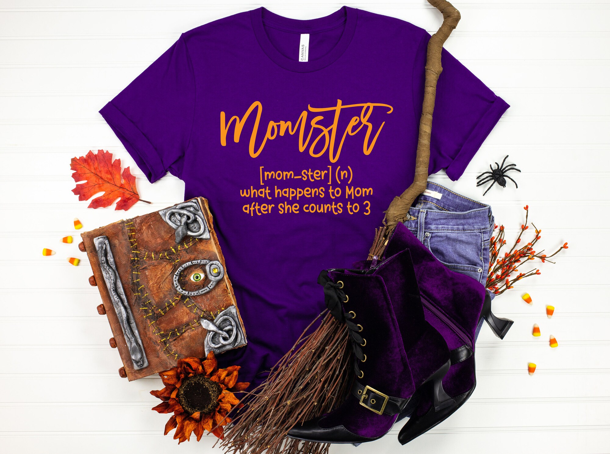 Momster Defined Halloween Shirt Halloween Party T-Shirt image 2