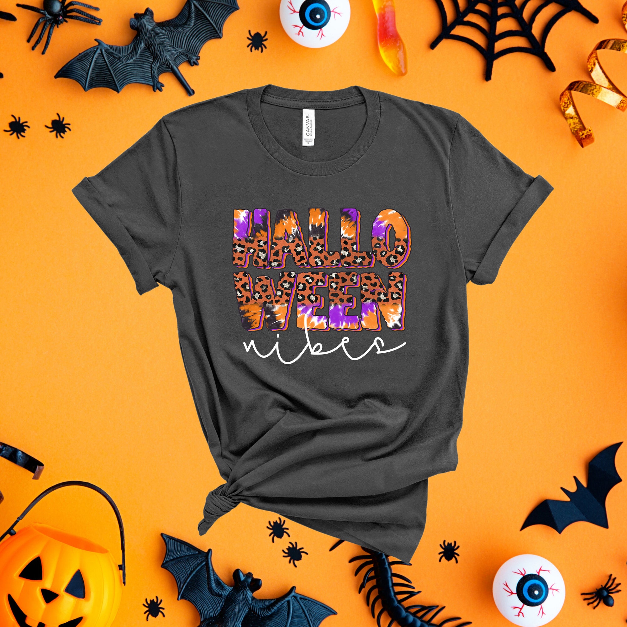 Halloween Vibes Leopard Print Shirt image 1