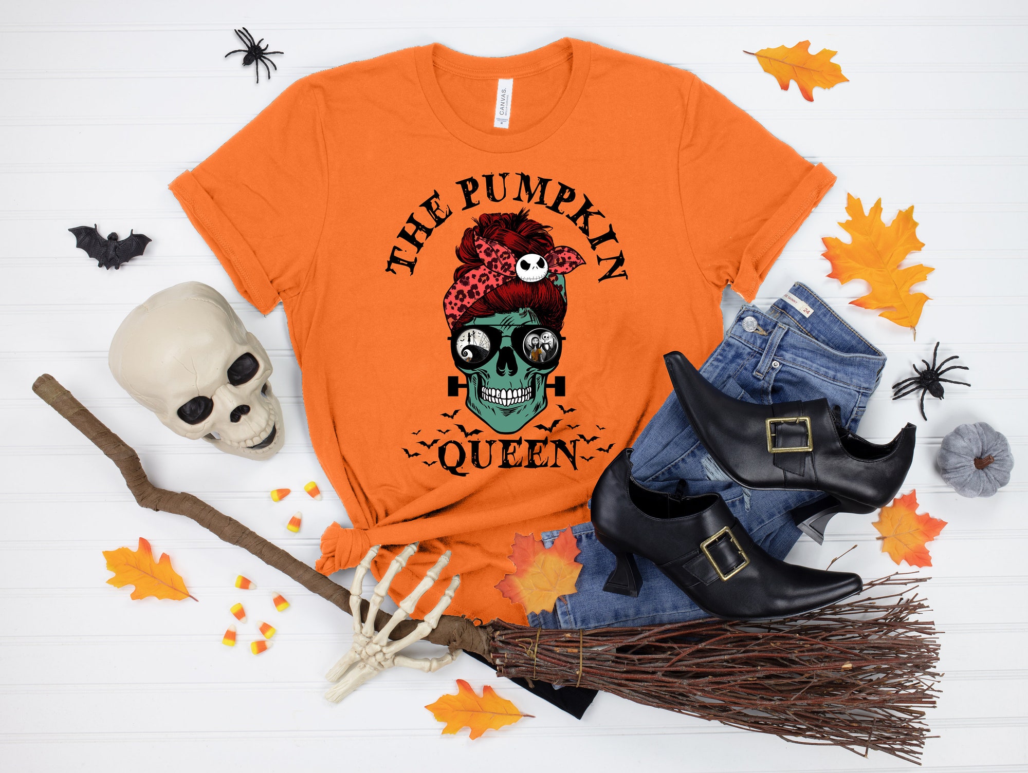 The Pumpkin Queen Halloween Party Shirt image 1