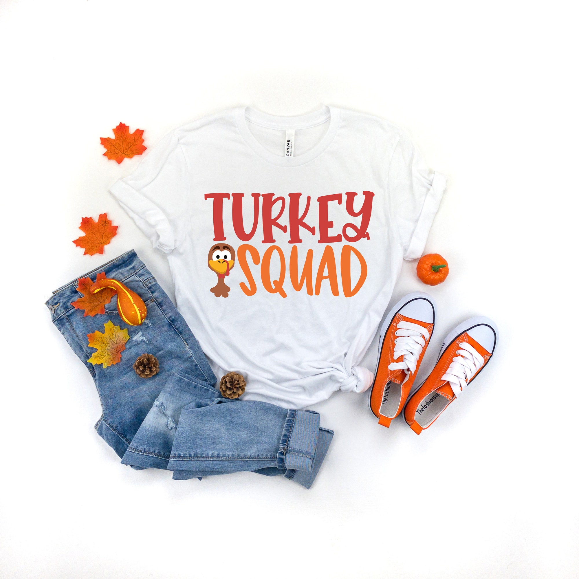 Turkey Squad Shirt | Thanksgiving T Shirt | Fall Autumn Women's Top image 1