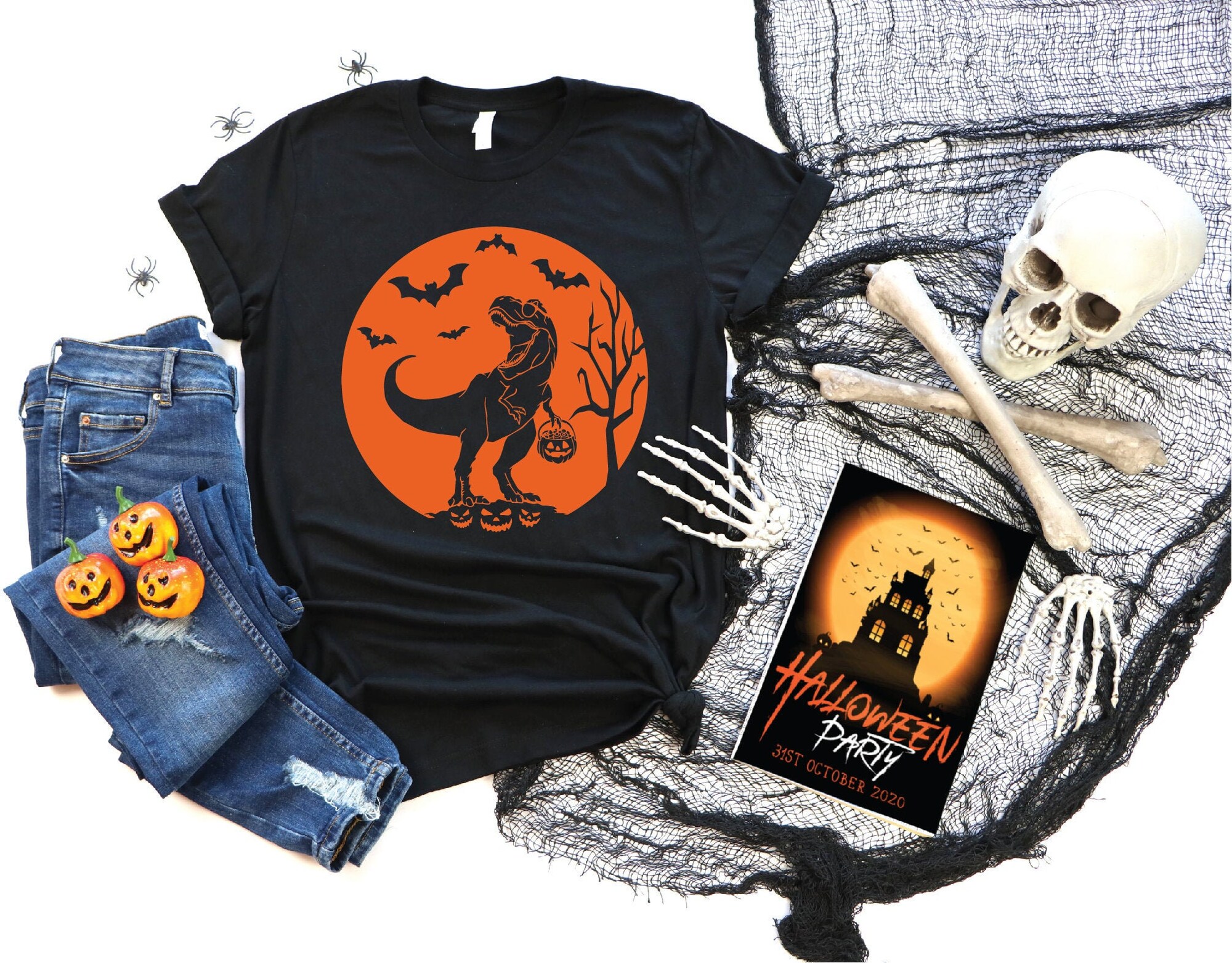 Dino Family Halloween: Matching Shirts for Kids & Parents image 3