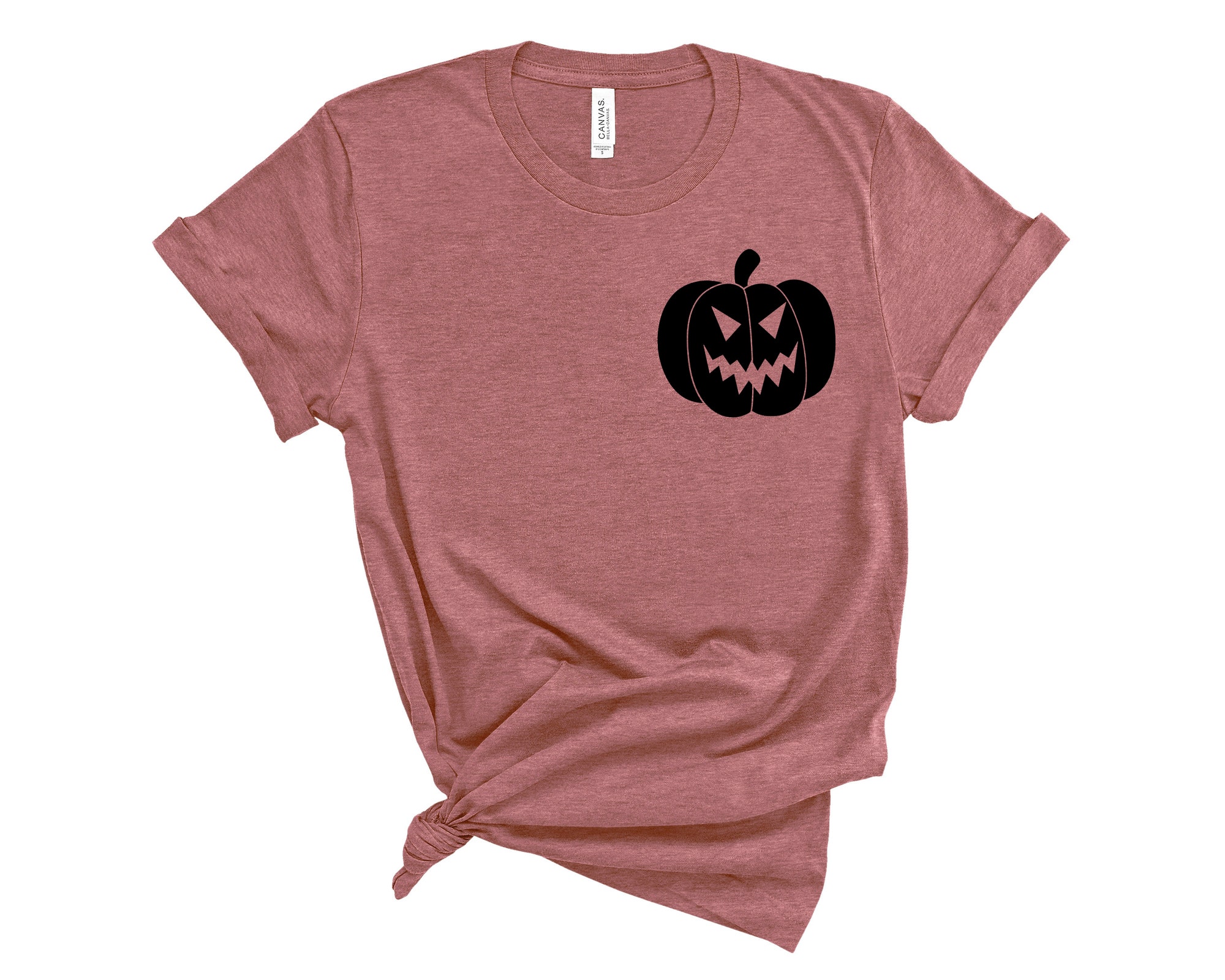 Halloween Pocket Size Shirt Halloween Party Pumpkin Tee image 1