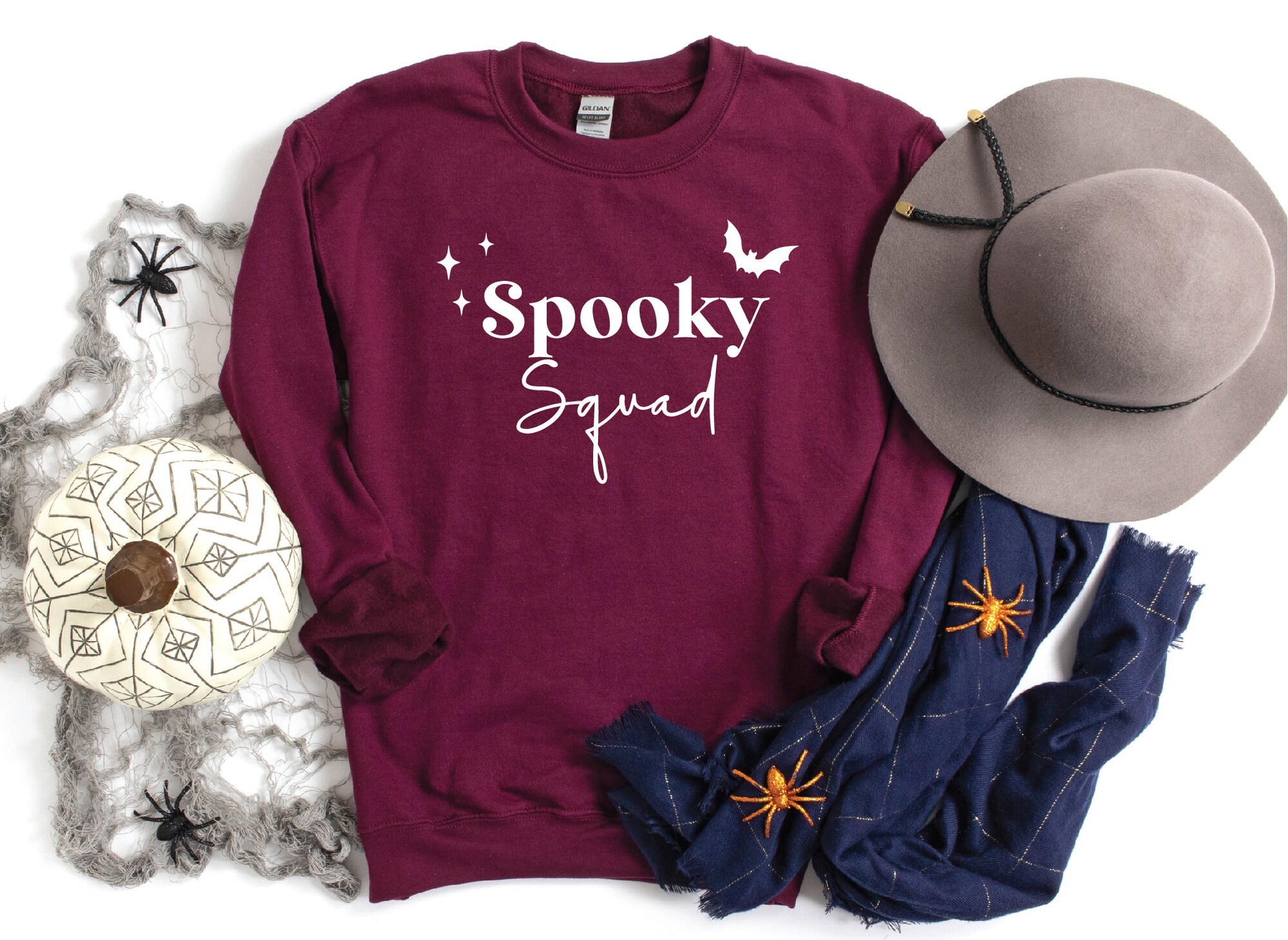 Spooky Squad Sweatshirt: Fun Matching Halloween Gift image 2