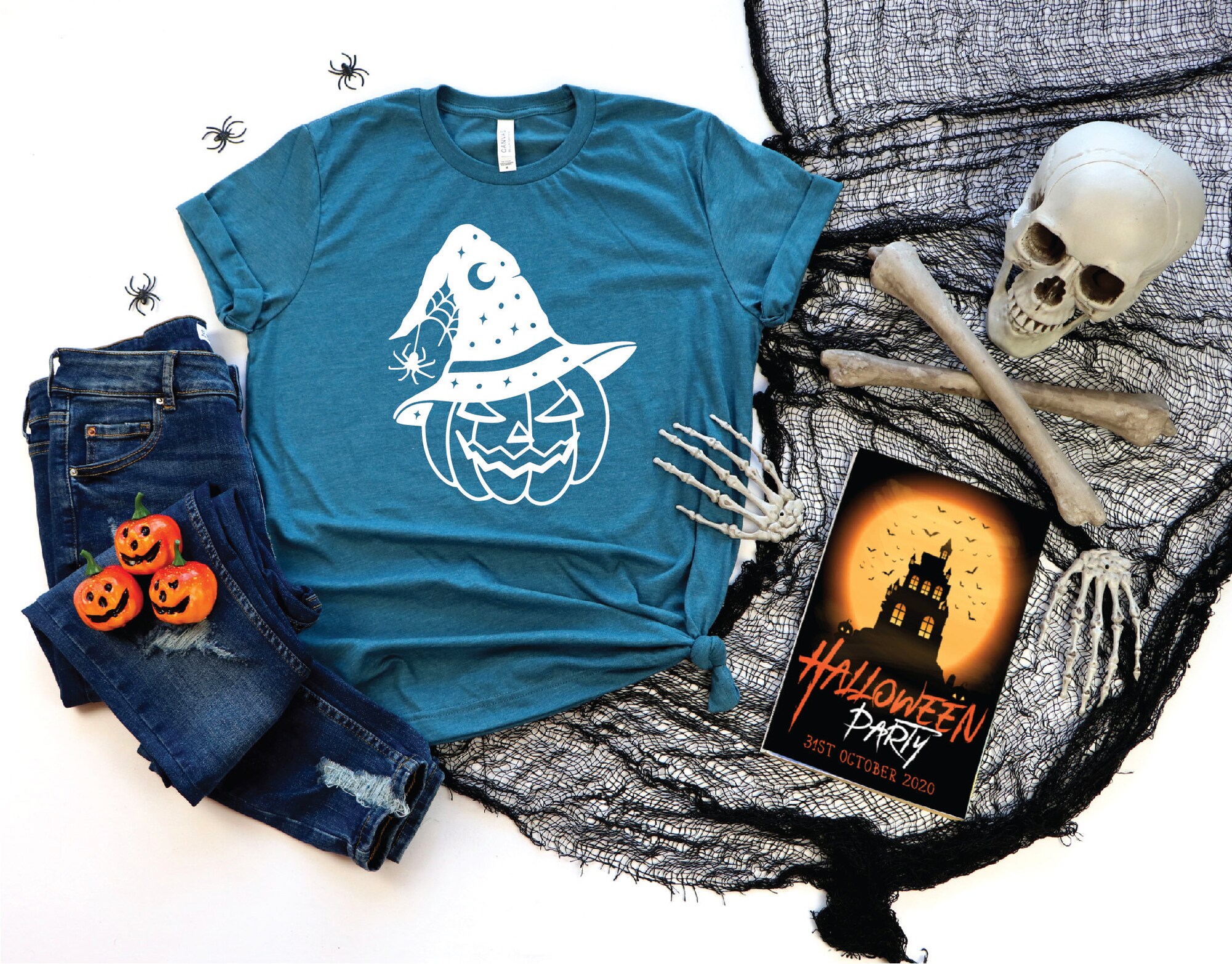 Pumpkin Witch Shirt: Perfect Mom Gift for Halloween Party 2023 image 3