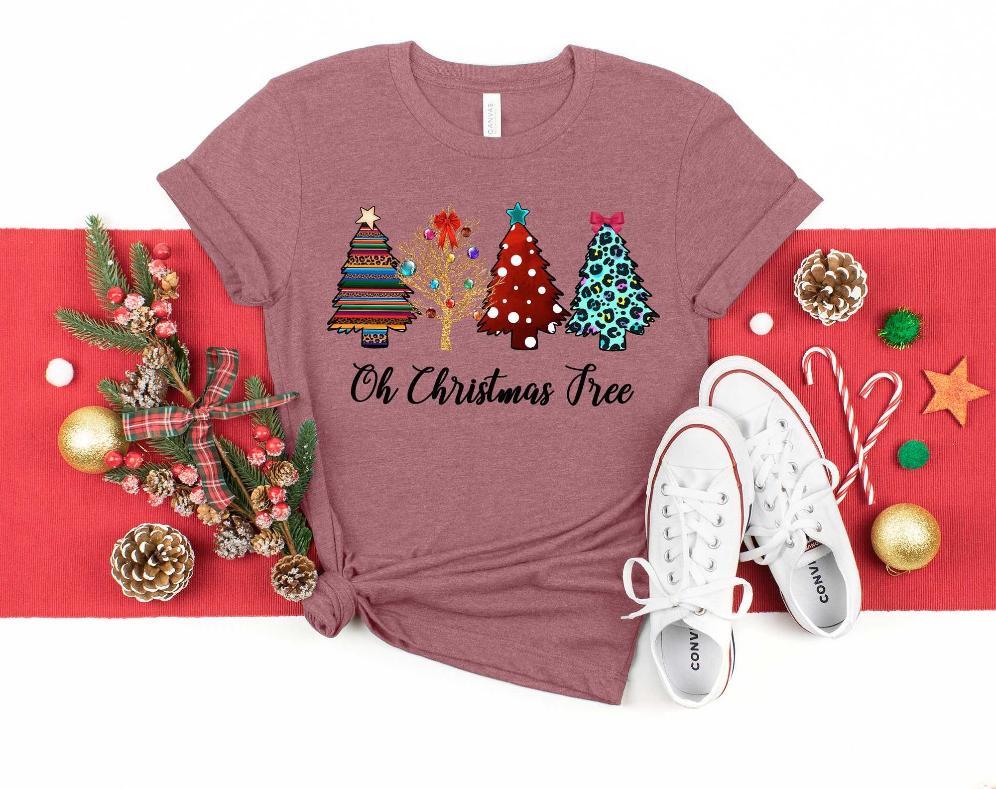 Oh Christmas Tree Shirt: Most Wonderful Time Merry Christmas Tee image 3