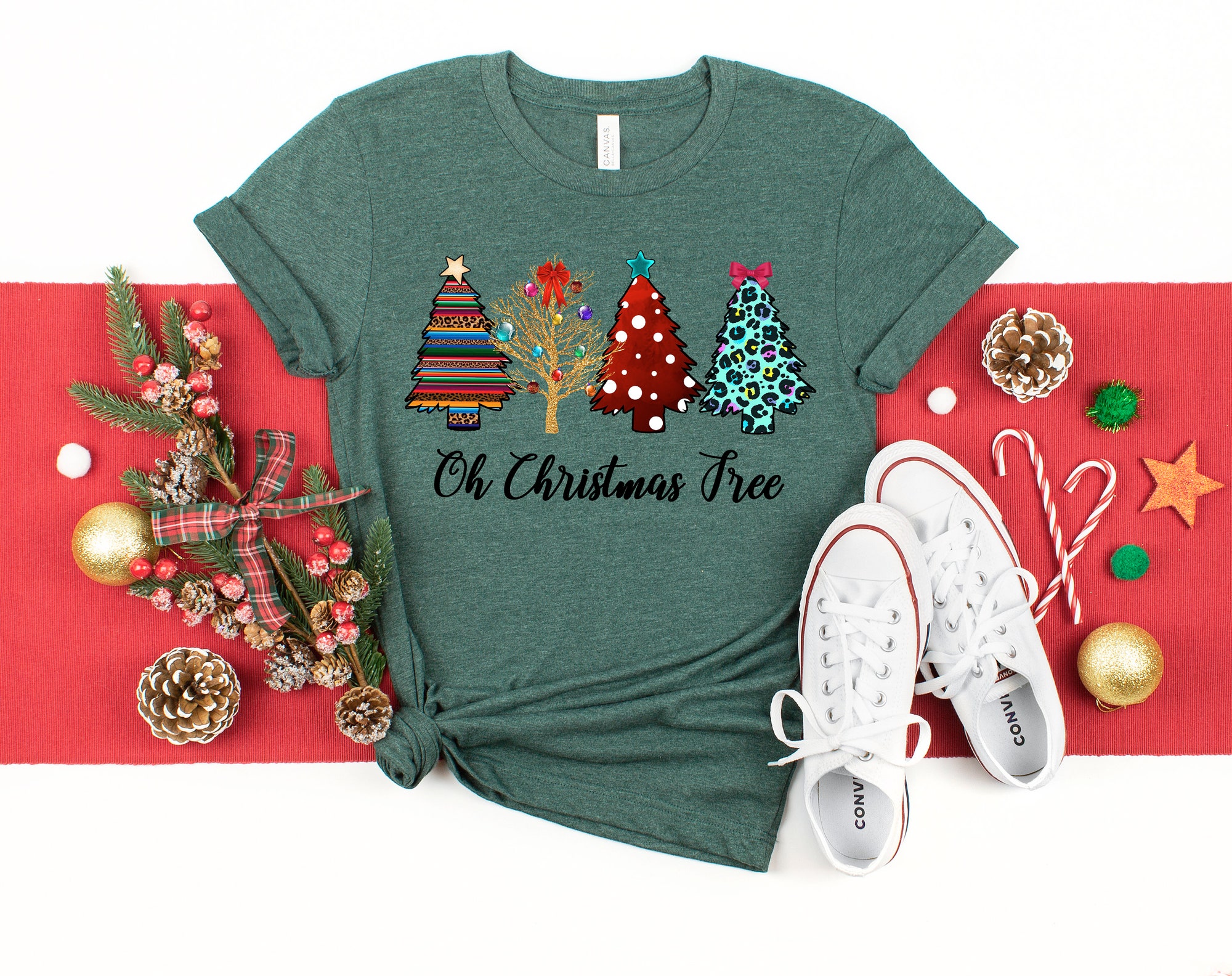 Oh Christmas Tree Shirt: Most Wonderful Time Merry Christmas Tee image 2