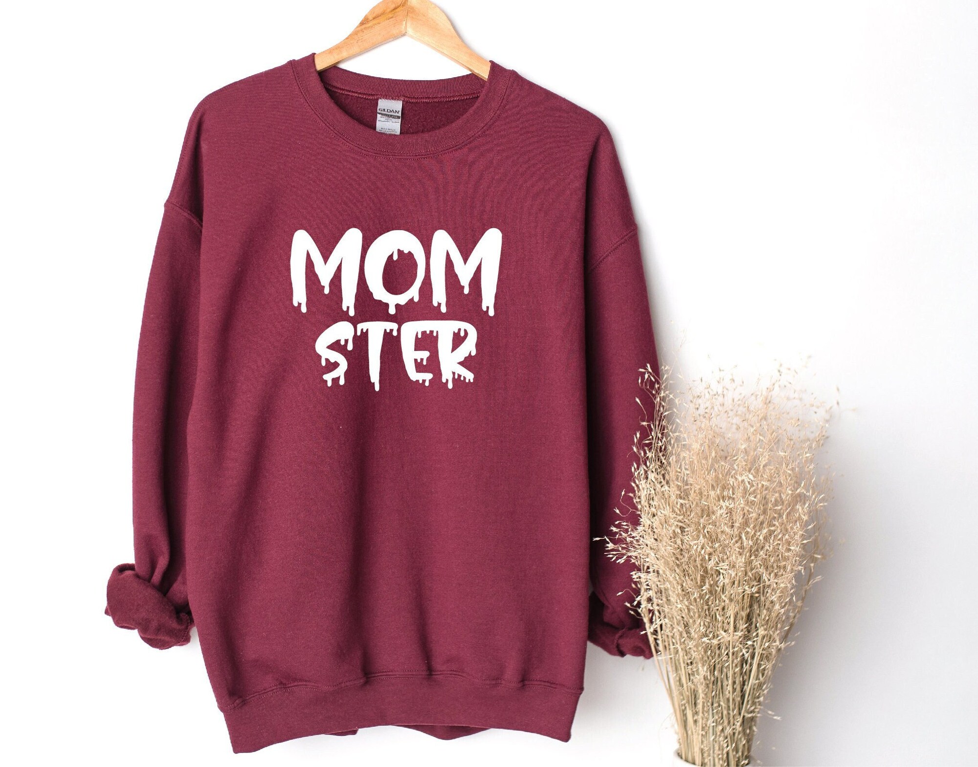 Momster: Funny Women's Halloween Sweatshirt & Sweater image 1