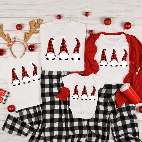 Christmas Gnome Shirt | Holiday Family Matching Tee image 0