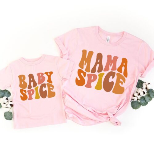 Mama Spice Shirt | Baby Spice Shirt | Thanksgiving Couple Shirt image 0