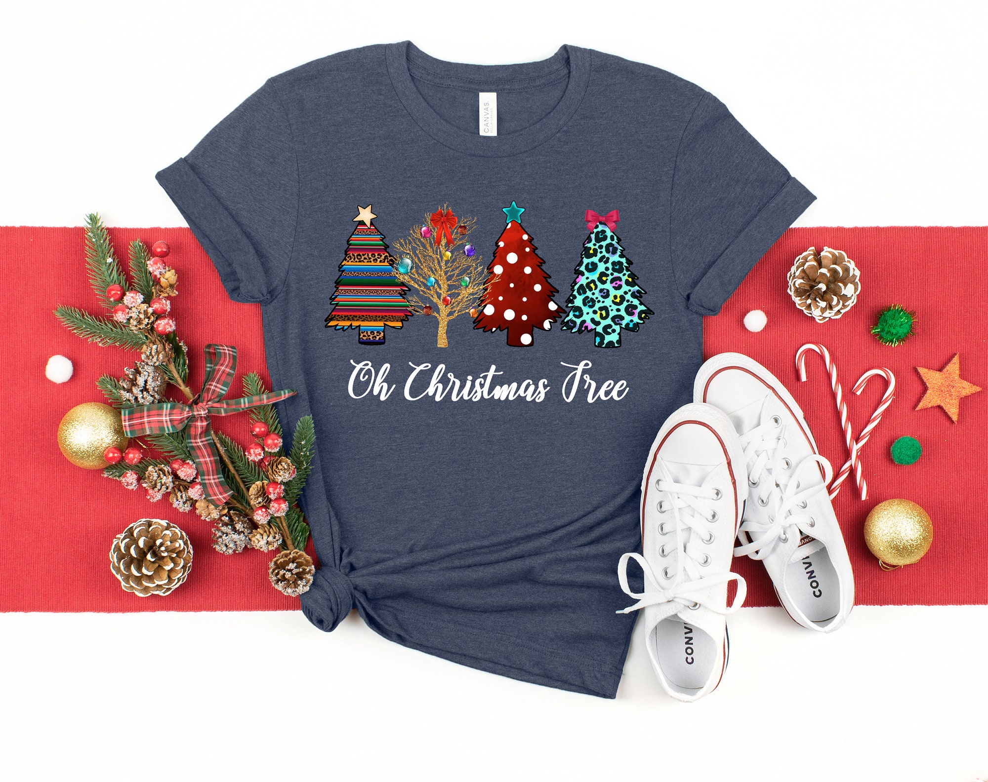 Oh Christmas Tree Shirt: Most Wonderful Time Merry Christmas Tee image 1