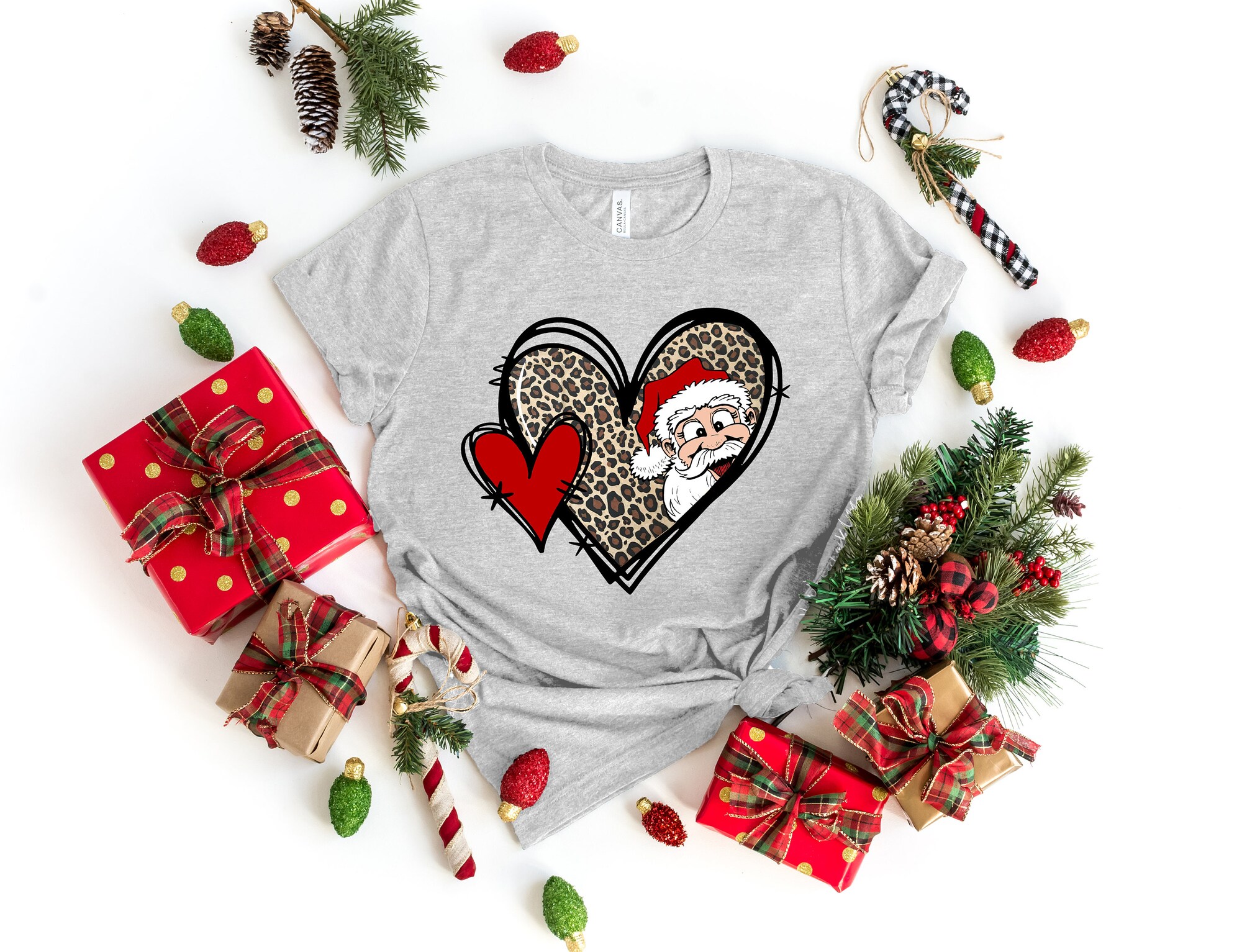 Santa Shirt | Tis The Season Christmas Tee Most Wonderful Time Of The Year image 2