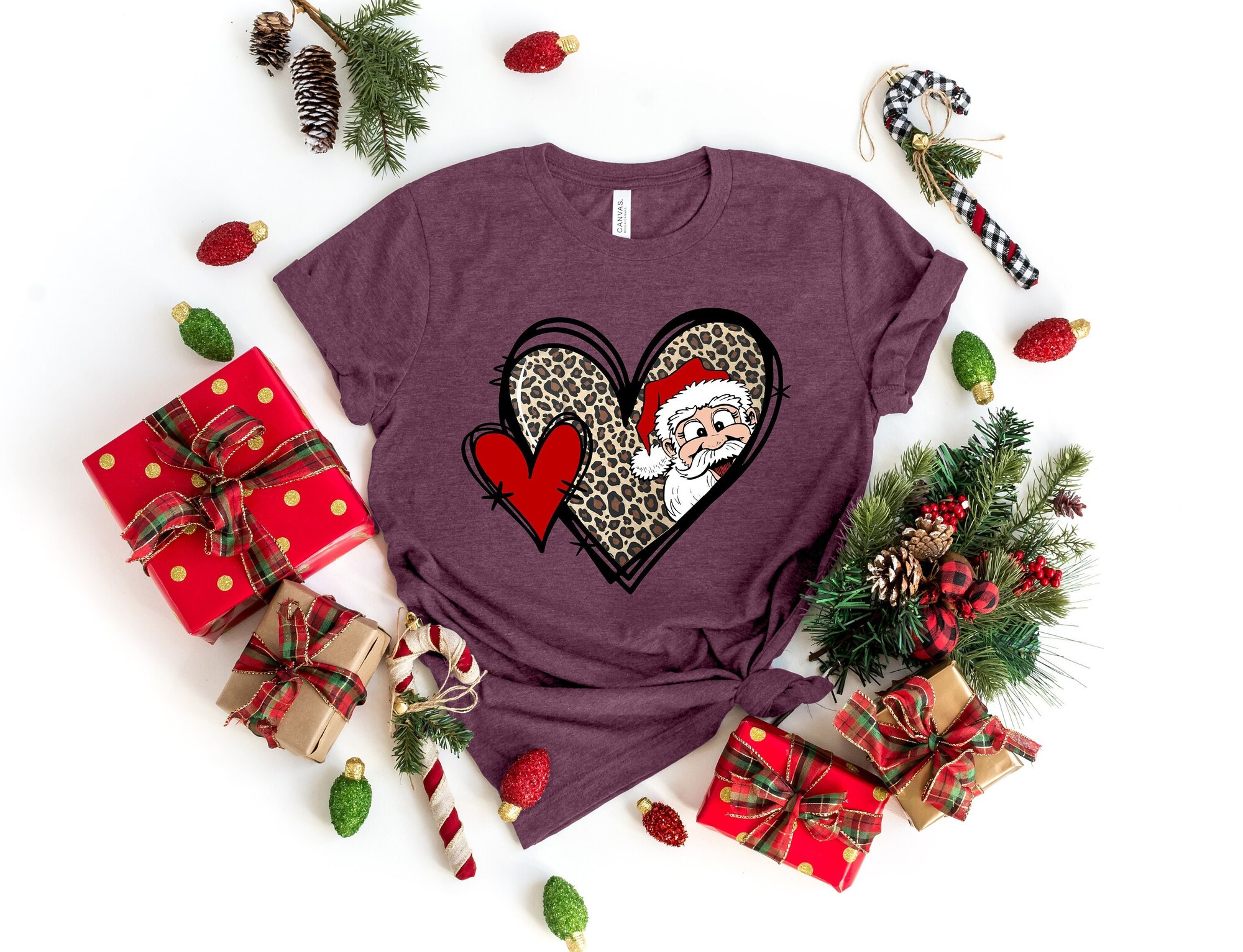 Santa Shirt | Tis The Season Christmas Tee Most Wonderful Time Of The Year image 0