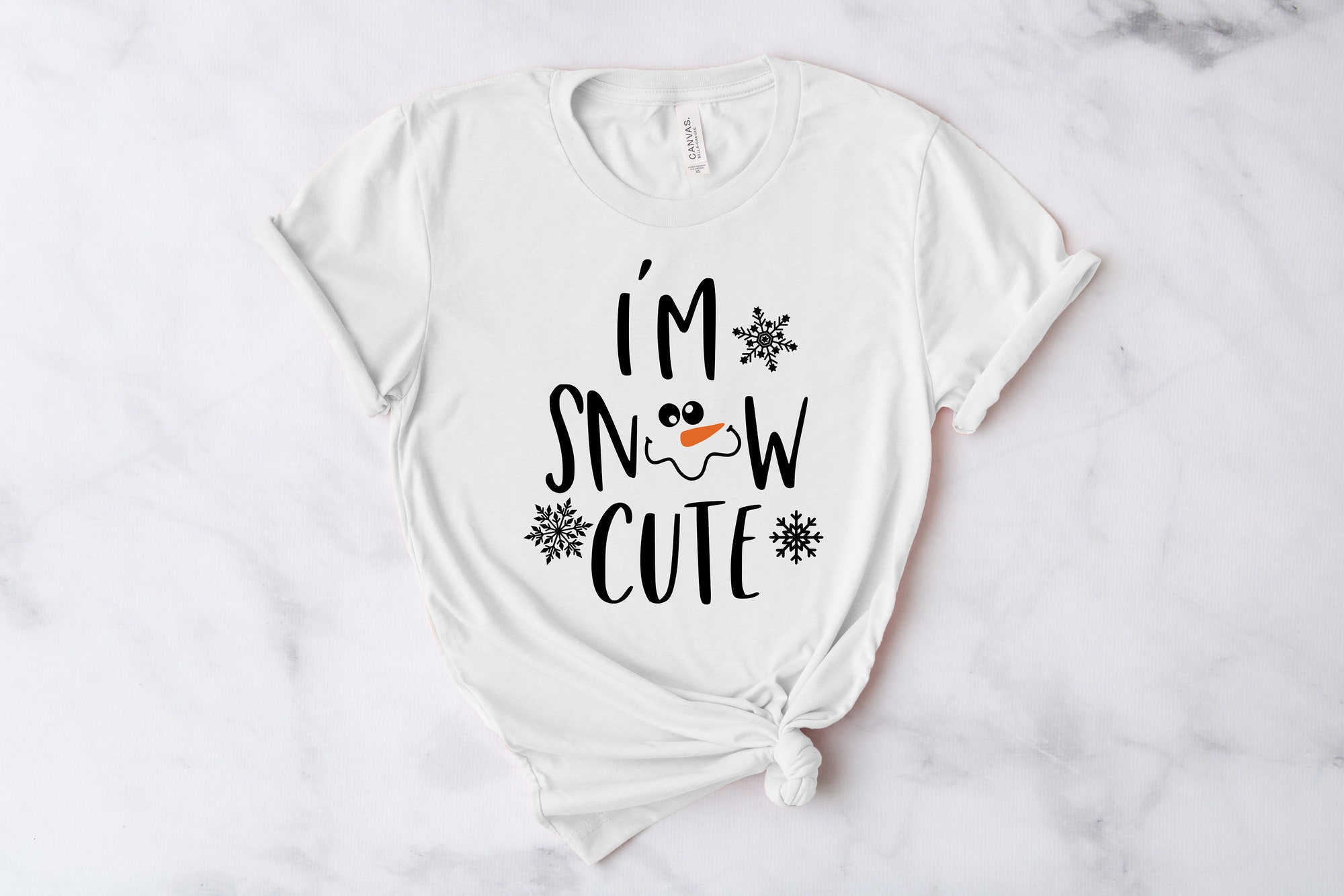 I'M Snow Cute Shirt | Christmas Snowman & Holiday Apparel image 2