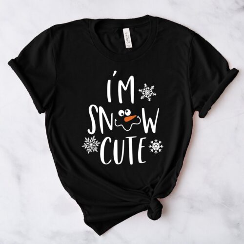 I'M Snow Cute Shirt | Christmas Snowman & Holiday Apparel image 0